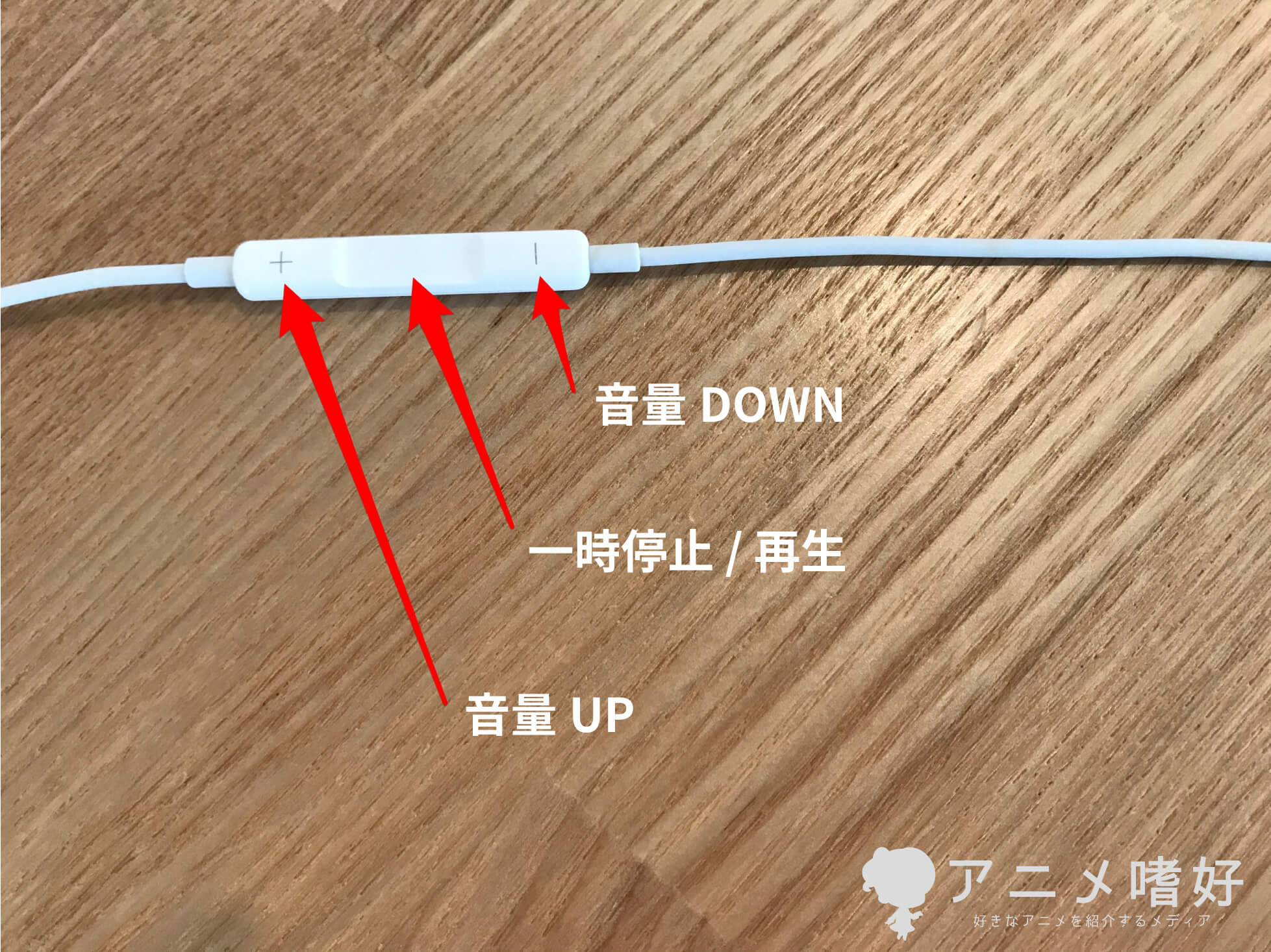 huluはiPhone付属のイヤホンで一時停止や音量調整できない